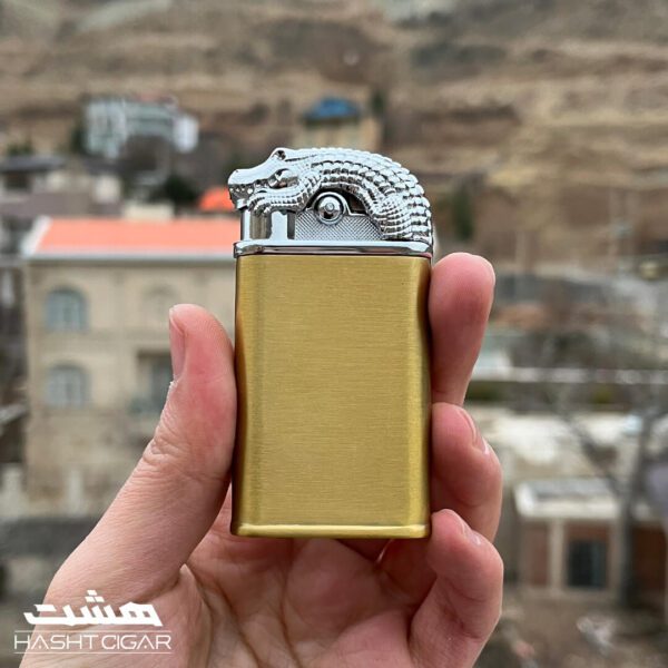 فندک دو حالته تمساح ساعت دار Crocodile Lighter Clock