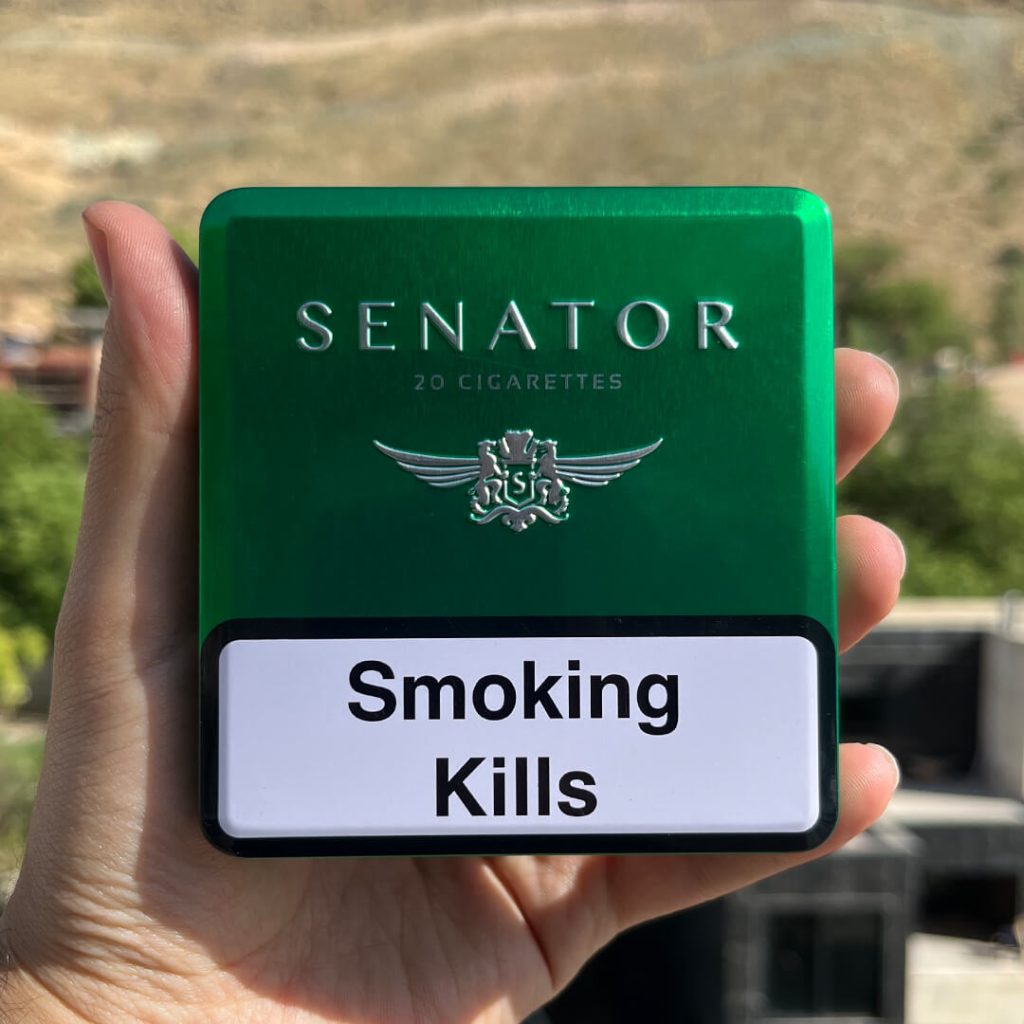 سیگار سناتور سیب سبز فلزی Senator Double Apple